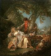 Francois Boucher The Sleeping Shepherdess Sweden oil painting reproduction
